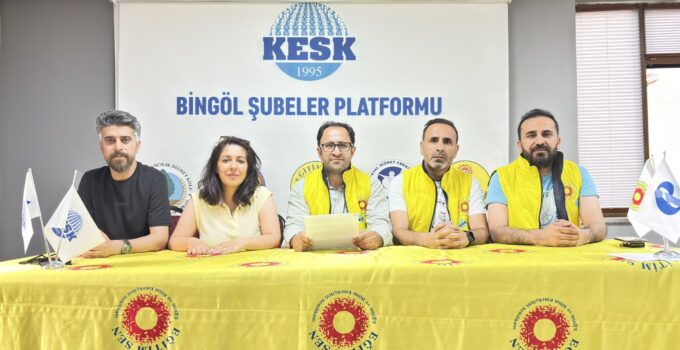 Bingöl Eğitim SEN Basın Açıklaması