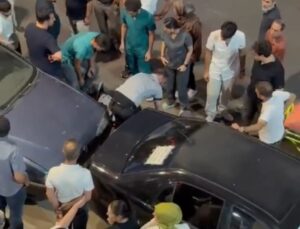 Bingöl Lisesi Karşısında Taksi ile Motosiklet Çarpıştı: 1 Yaralı