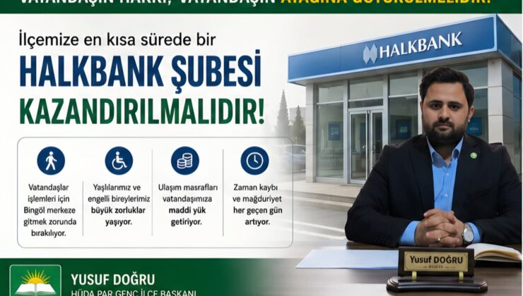HÜDA PAR Genç İlçe Başkanı Yusuf DOĞRU